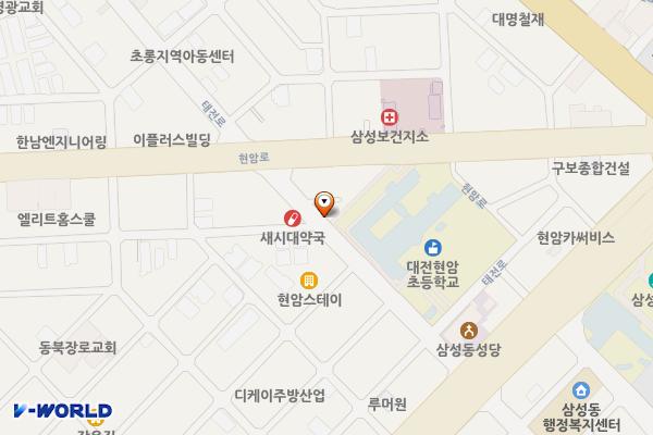 대전 현대모비스 육일사 위치 지도 — 대전광역시 동구 태전로 164