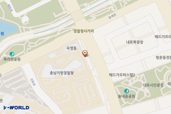 충청남도경찰청 (급) 위치 지도 — 충청남도 예산군 삽교읍 청사로 201
