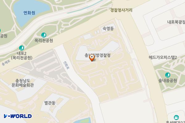 충청남도경찰청 위치 지도 — 충청남도 예산군 삽교읍 청사로 201