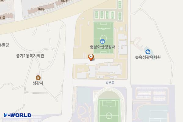아산경찰서 위치 지도 — 충청남도 아산시 남부로 370-15
