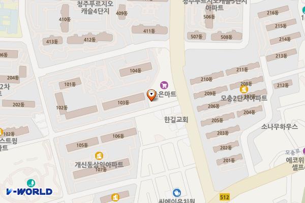 정진교육문화원 위치 지도 — 충청북도 청주시 서원구 예체로19번길 8