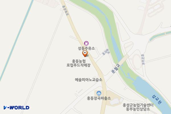 홍성홍동농협급속(ENH) 위치 지도 — 충청남도 홍성군 홍동면 홍장북로 7