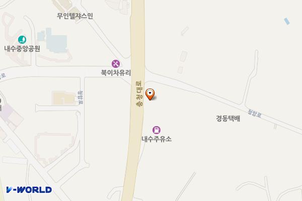 청주엠지디벨로퍼급속(ENH) 위치 지도 — 충청북도 청주시 청원구 내수읍 청암로 120