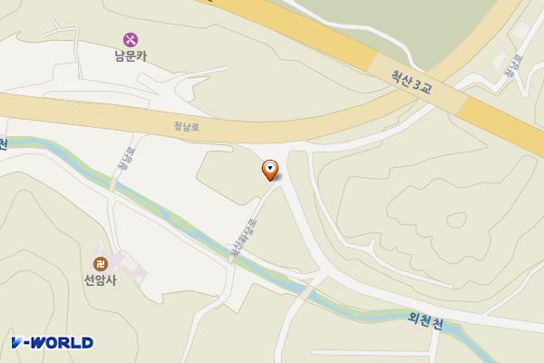 청주척산만남의광장급속(ENH) 위치 지도 — 충청북도 청주시 서원구 남이면 청남로 1334