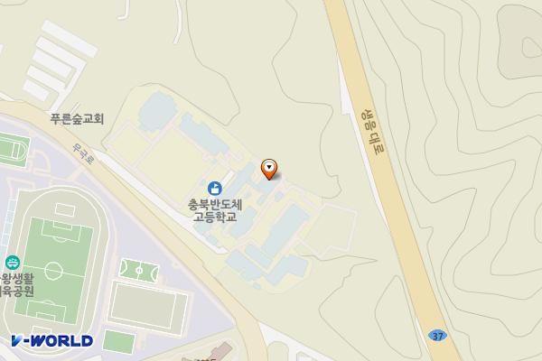충북반도체고등학교(ENH) 위치 지도 — 충청북도 음성군 금왕읍 무극로 393-1