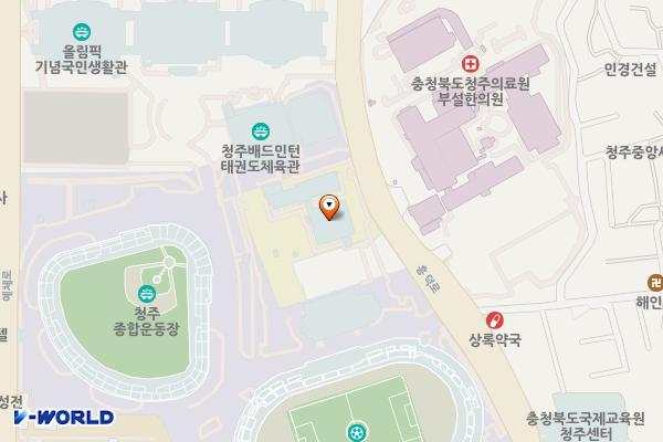 충북국제교육원급속(ENH) 위치 지도 — 충청북도 청주시 서원구 흥덕로 53