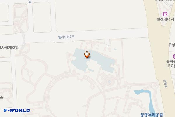 충청북도교육문화원급속(ENH) 위치 지도 — 충청북도 청주시 청원구 밀레니엄2로 21