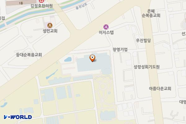 충북학생수영장(ENH) 위치 지도 — 충청북도 청주시 청원구 공항로59번길 33