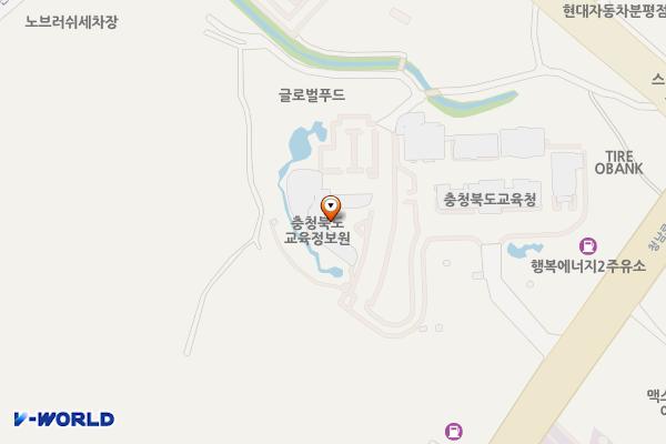 충북교육연구정보원(ENH) 위치 지도 — 충청북도 청주시 서원구 청남로 1931