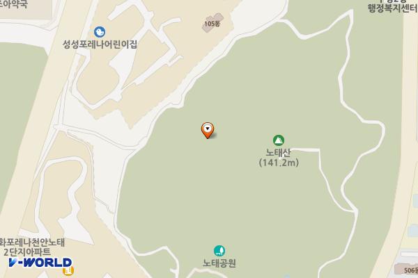 부성2동행정복지센터급속(ENH) 위치 지도 — 충청남도 천안시 서북구 노태산로 133
