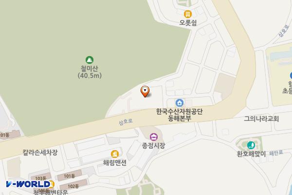 라메르빌딩(INO) 위치 지도 — 경상북도 포항시 북구 삼호로 451