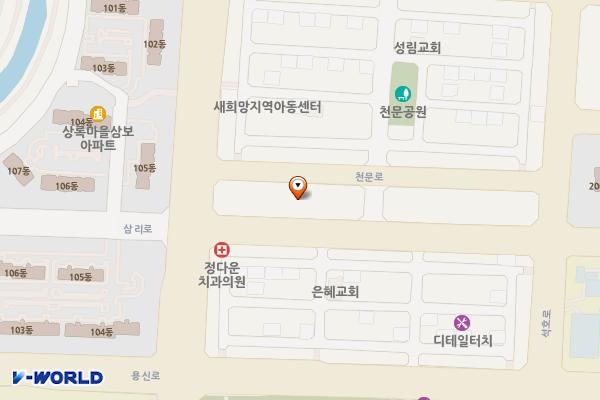 안산패션타운 B동(INO) 위치 지도 — 경기도 안산시 상록구 삼리로 45