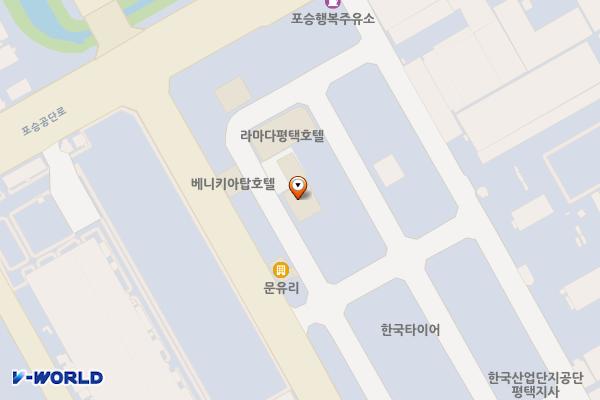 평택라마다앙코르호텔(ino) 위치 지도 — 경기도 평택시 포승읍 평택항로184번길 3-10