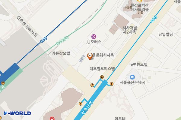 한강현대하이엘(ino) 위치 지도 — 서울특별시 용산구 새창로 213-12