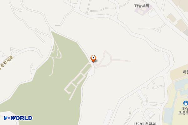 하동공원(충혼탑) 주차장 위치 지도 — 경상남도 하동군 하동읍 읍내리 1421
