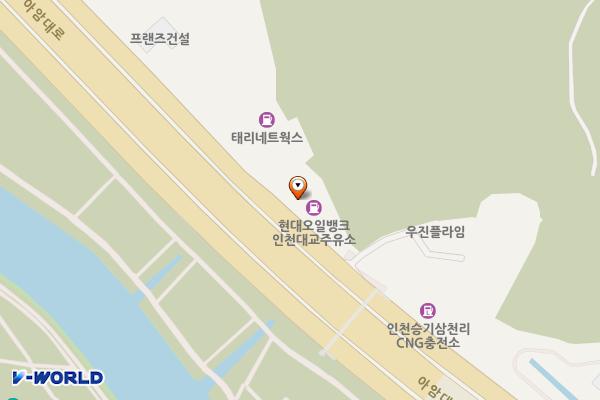 EV충전소 SK인천대교주유소 (ev Most) 위치 지도 — 인천광역시 연수구 아암대로 815