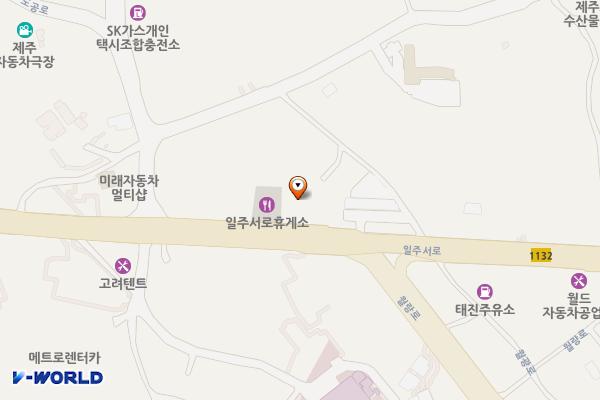 E1 제주공항 전기차 충전소 위치 지도 — 제주특별자치도 제주시 일주서로 7709