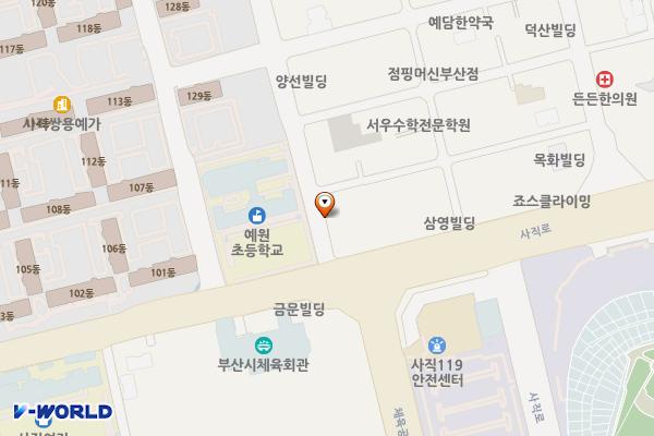 E1 부산 사직 전기차 충전소 위치 지도 — 부산광역시 동래구 사직북로5번길 49