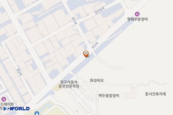 E1 대구개인택시조합 전기차 충전소 위치 지도 — 대구광역시 북구 검단로 174
