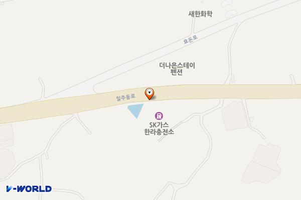 E1 한라 전기차 충전소 위치 지도 — 제주특별자치도 서귀포시 일주동로 8281