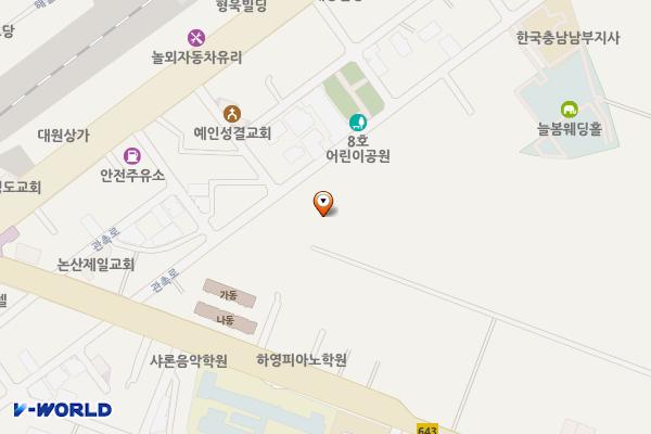 논산계룡축산농협 위치 지도 — 충청남도 논산시 중앙로 264 (취암동 83)