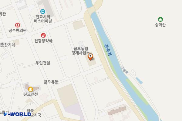 금오농협 위치 지도 — 경상남도 하동군 진교면 경충로 1059 (진교리 302-97)