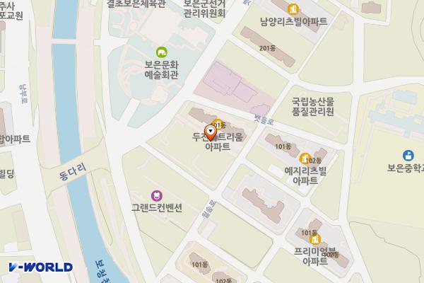 보은옥천영동축산농협 위치 지도 — 충청북도 보은군 보은읍 뱃들로 57 (이평리 166-3)