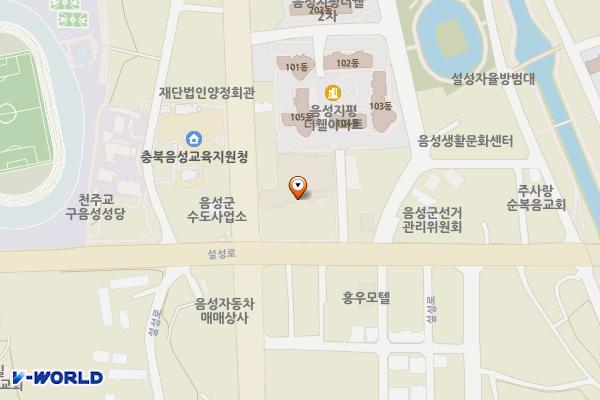 음성농협 위치 지도 — 충청북도 음성군 음성읍 설성로 69 (읍내리 366-19)