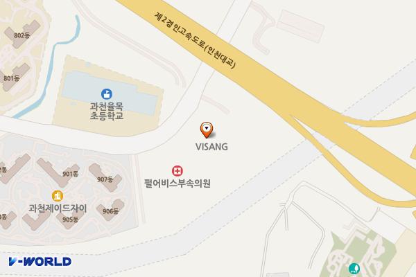 비상교육 사옥 전기차충전소(P3) 위치 지도 — 경기도 과천시 과천대로2길 54