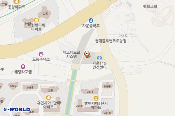 E1 남양주 다산제2공영주차장 전기차충전소 위치 지도 — 경기도 남양주시 다산동 664