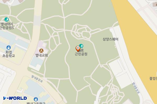 E1 남양주 별내동제2공영주차장 전기차충전소 위치 지도 — 경기도 남양주시 별내중앙로 102
