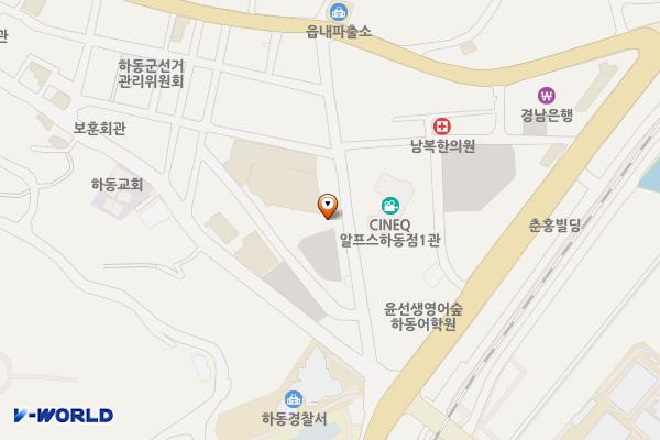 하동공설시장주차장 위치 지도 — 경상남도 하동군 하동읍 읍내리 237-8