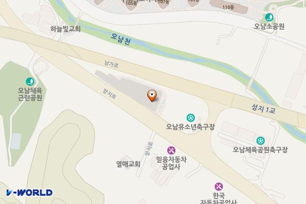 E1 남양주 오남제1공영주차장 전기차충전소 위치 지도 — 경기도 남양주시 오남읍 양지로 176-9