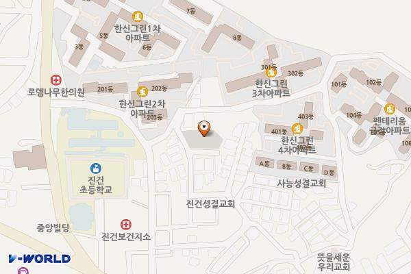 E1 남양주 진건제5공영주차장 전기차충전소 위치 지도 — 경기도 남양주시 진건읍 용정리 785-49