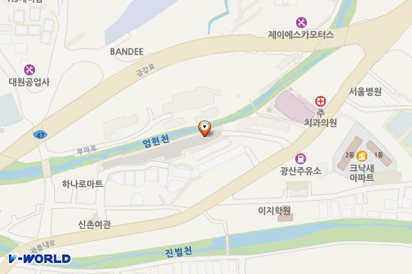 E1 남양주 진접제2공영주차장 전기차충전소 위치 지도 — 경기도 남양주시 진접읍 팔야리 797-11