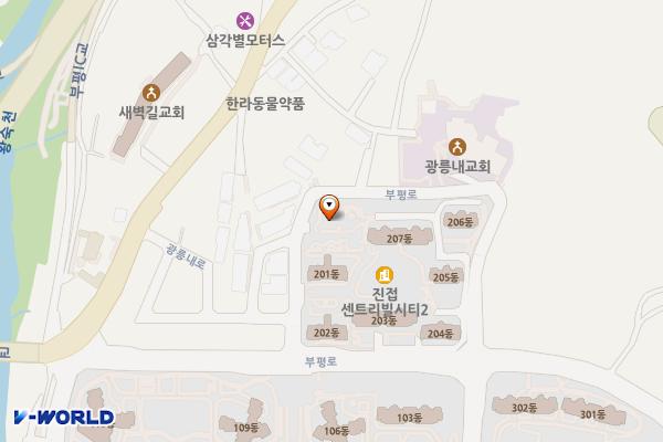 E1 남양주 진접제4공영주차장 전기차충전소 위치 지도 — 경기도 남양주시 진접읍 부평리 755