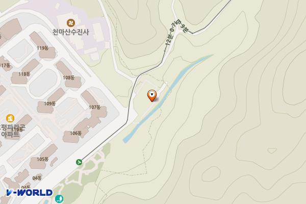 E1 남양주 호평제1공영주차장 전기차충전소 위치 지도 — 경기도 남양주시 호평동 350