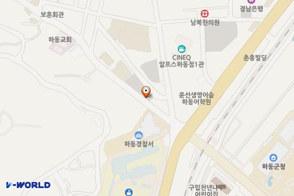 하동공설시장주차장(풀마트옆) 위치 지도 — 경상남도 하동군 하동읍 읍내리 226-10