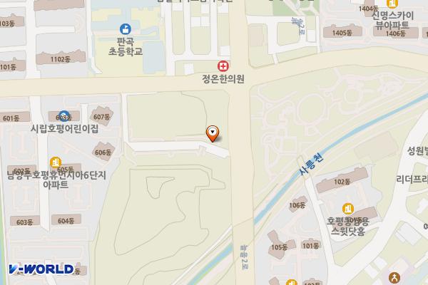 E1 남양주 호평체육문화센터 전기차충전소 위치 지도 — 경기도 남양주시 늘을2로 67