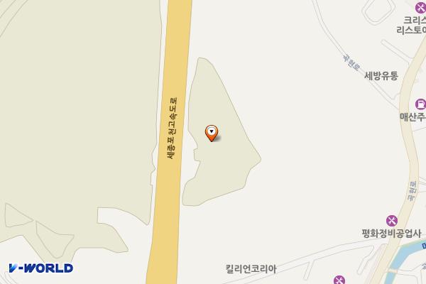 E1 용인처인휴게소(포천방향) 전기차충전소 위치 지도 — 경기도 용인시 처인구 모현읍 곡현로619번길 36