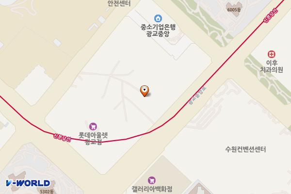 광교엘포트아이파크1 위치 지도 — 경기도 수원시 영통구 광교중앙로 145
