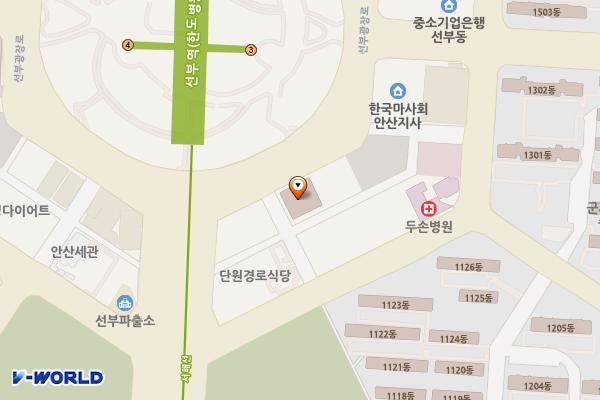 원영크레온오피스텔 위치 지도 — 경기도 안산시 단원구 선부광장로 71