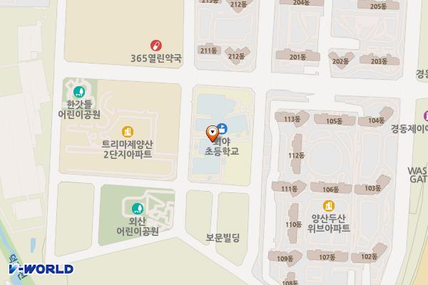 양산 회야초등학교 위치 지도 — 경상남도 양산시 신덕계8길 58