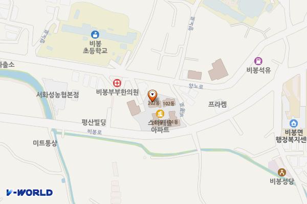스타캐슬2차 충전소 위치 지도 — 경기도 화성시 비봉면 양노로 78-5