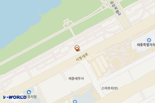세종 강남프라자2 충전소 위치 지도 — 세종특별자치시 시청대로 127