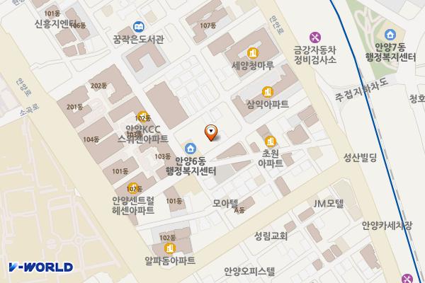 청명스위트 충전소(NEWK) 위치 지도 — 경기도 안양시 만안구 안양로170번길 34