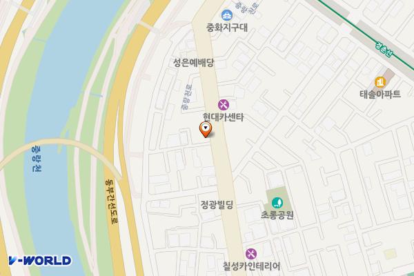 서울 중화동 오피스텔 충전소(NEWK) 위치 지도 — 서울특별시 중랑구 중랑천로 129-1
