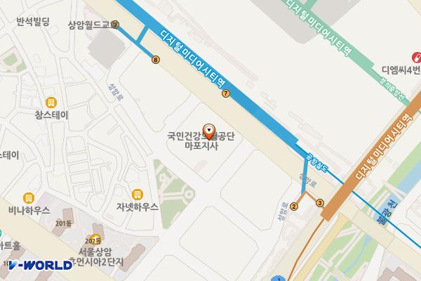 서울 한샘상암사옥 충전소 위치 지도 — 서울특별시 마포구 성암로 179