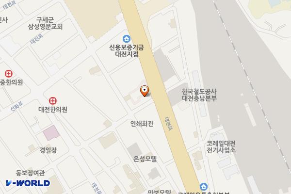 하나은행 대전역지점 급속충전소 위치 지도 — 대전광역시 동구 대전로 841