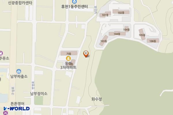 휴천1동 기려자 공영주차장 위치 지도 — 경상북도 영주시 휴천동 112-1